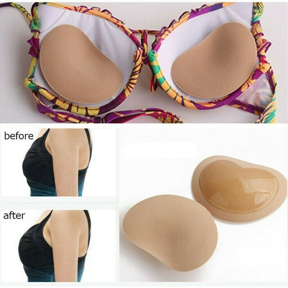 Bra Breast Enhancers Push Up Pads Inserts Bikini 1 Pair